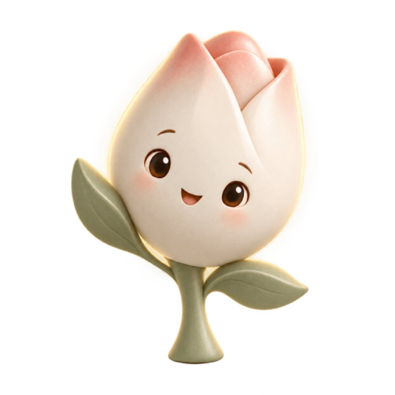 Bud, your smiling rosebud companion